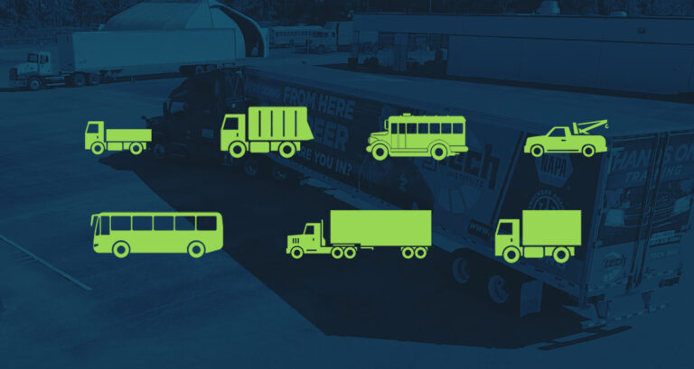 Seven Images of the Different Types of Truck Classifications.